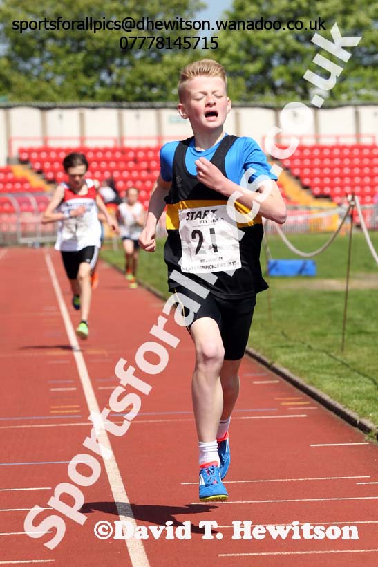 Boys under-13s, North East Track and Field Champs., Gateshead. Photo: David T. Hewitson/Sports for All Pics